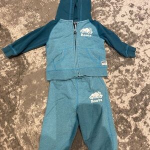 Roots Blue Sweatpants Athletic Casual Joggers